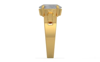 Gold Ceylon White Sapphire Ring Prime Quality (R8)