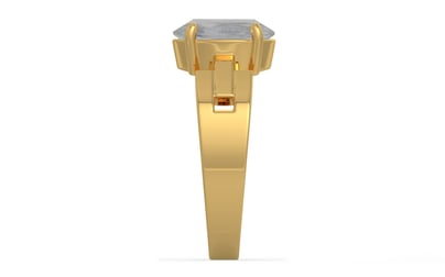 Gold Ceylon White Sapphire Ring Prime Quality (R8)