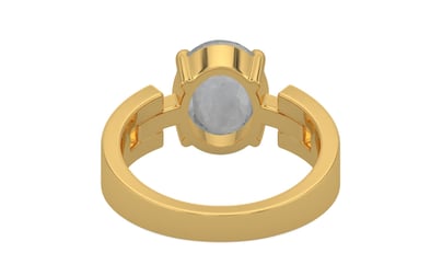 Gold Ceylon White Sapphire Ring Prime Quality (R8)