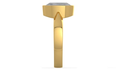 Gold Ceylon White Sapphire Ring Prime Quality (R9)