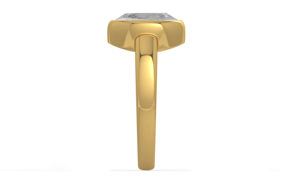 Gold Ceylon White Sapphire Ring Rare Quality (R6)