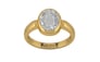 Gold Ceylon White Sapphire Ring Rare Quality (R6)