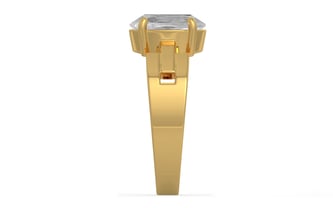 Gold Ceylon White Sapphire Ring Rare Quality (R8)