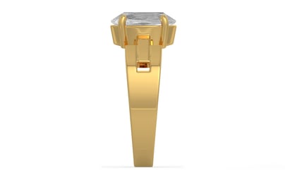 Gold Ceylon White Sapphire Ring Rare Quality (R8)