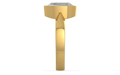 Gold Ceylon White Sapphire Ring Rare Quality (R9)