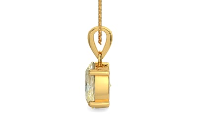 Gold Ceylon Yellow Sapphire Pendant Fine Quality (P10)
