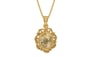 Gold Ceylon Yellow Sapphire Pendant Fine Quality (P5)
