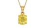 Gold Ceylon Yellow Sapphire Pendant Limited Quality (P10)