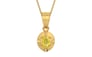 Gold Ceylon Yellow Sapphire Pendant Limited Quality (P11)