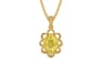 Gold Ceylon Yellow Sapphire Pendant Limited Quality (P3)