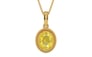 Gold Ceylon Yellow Sapphire Pendant Limited Quality (P7)