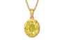 Gold Ceylon Yellow Sapphire Pendant Limited Quality (P8)