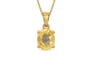 Gold Ceylon Yellow Sapphire Pendant Prime Quality (P10)