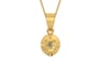 Gold Ceylon Yellow Sapphire Pendant Prime Quality (P11)