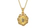 Gold Ceylon Yellow Sapphire Pendant Prime Quality (P5)