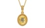Gold Ceylon Yellow Sapphire Pendant Prime Quality (P7)