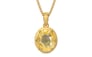 Gold Ceylon Yellow Sapphire Pendant Prime Quality (P8)