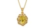 Gold Ceylon Yellow Sapphire Pendant Rare Quality (P5)