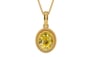 Gold Ceylon Yellow Sapphire Pendant Rare Quality (P7)