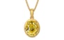 Gold Ceylon Yellow Sapphire Pendant Rare Quality (P8)