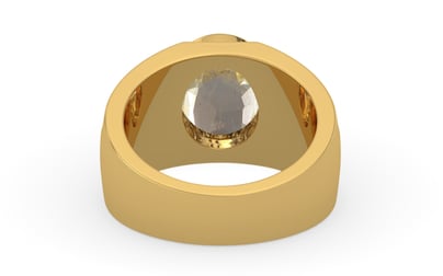 Gold Ceylon Yellow Sapphire Ring Fine Quality (R1)