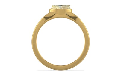 Gold Ceylon Yellow Sapphire Ring Fine Quality (R10)