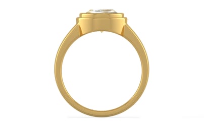 Gold Ceylon Yellow Sapphire Ring Fine Quality (R3)