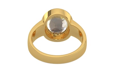 Gold Ceylon Yellow Sapphire Ring Fine Quality (R3)
