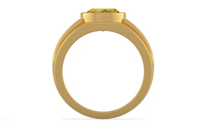 Gold Ceylon Yellow Sapphire Ring Limited Quality (R1)