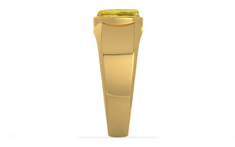 Gold Ceylon Yellow Sapphire Ring Limited Quality (R10)