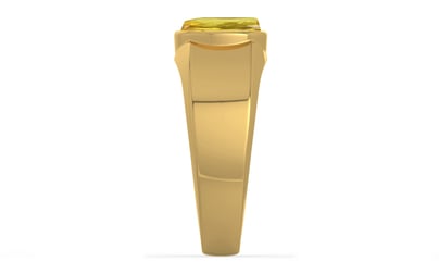 Gold Ceylon Yellow Sapphire Ring Limited Quality (R10)