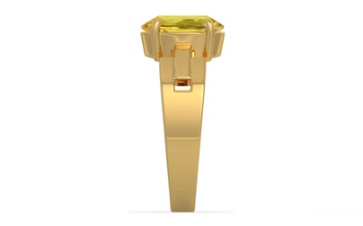 Gold Ceylon Yellow Sapphire Ring Limited Quality (R8)