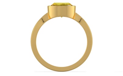 Gold Ceylon Yellow Sapphire Ring Limited Quality (R9)