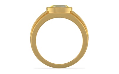 Gold Ceylon Yellow Sapphire Ring Prime Prime Quality (R1)