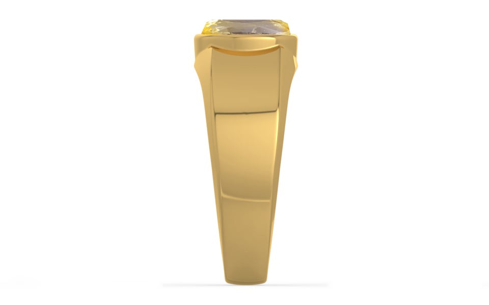 Gold Ceylon Yellow Sapphire Ring Prime Quality (R10)