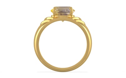 Gold Ceylon Yellow Sapphire Ring Prime Quality (R4)