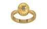 Gold Ceylon Yellow Sapphire Ring Prime Quality (R9)