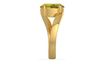 Gold Ceylon Yellow Sapphire Ring Rare Quality (R2)