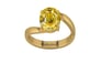 Gold Ceylon Yellow Sapphire Ring Rare Quality (R2)