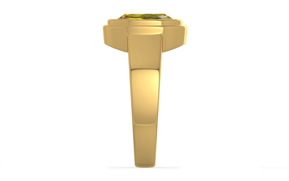 Gold Ceylon Yellow Sapphire Ring Rare Quality (R3)