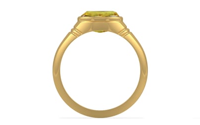 Gold Ceylon Yellow Sapphire Ring Rare Quality (R7)