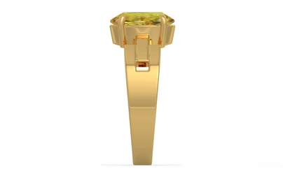 Gold Ceylon Yellow Sapphire Ring Rare Quality (R8)