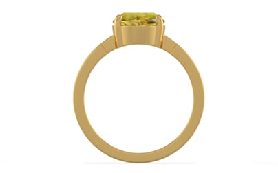 Gold Ceylon Yellow Sapphire Ring Rare Quality (R8)