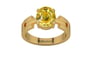 Gold Ceylon Yellow Sapphire Ring Rare Quality (R8)