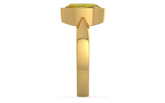 Gold Ceylon Yellow Sapphire Ring Rare Quality (R9)