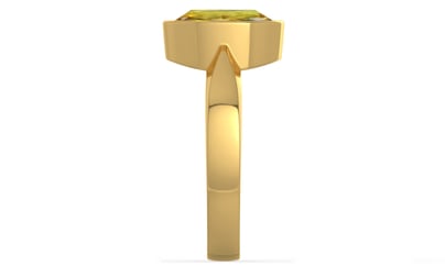 Gold Ceylon Yellow Sapphire Ring Rare Quality (R9)