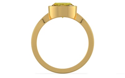 Gold Ceylon Yellow Sapphire Ring Rare Quality (R9)