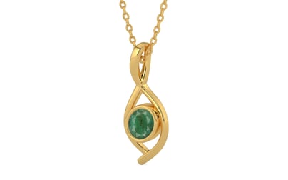 Gold Emerald Pendant Fine Quality (P1)