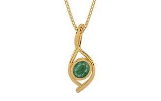 Gold Emerald Pendant Fine Quality (P1)