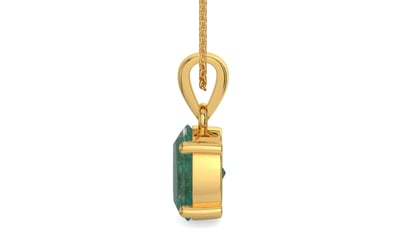 Gold Emerald Pendant Fine Quality (P10)